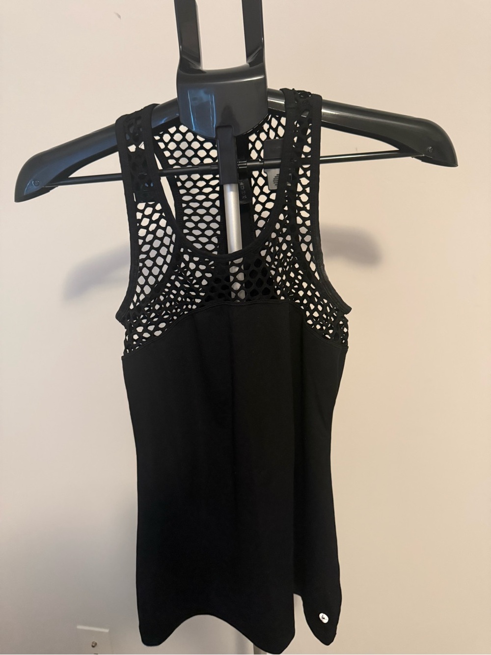 90 Degrees Women's Black cutout Racerback work out Tank Top